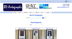 Desktop Screenshot of bdautographs.com